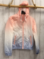 Preview:   Regenjacke  Gr. 158  rosa weiß helllblau Kapuze 