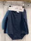 Preview: neu 3 P Body  Gr. 74  blau petrol hellblau lang 