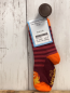 Preview: neu Babauba  Socken  Gr. 23/26   weinrot rote Streifen orange Ferse NP 6 € 