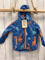 Preview: neu Regenjacke  Gr. 86  hellblau Dinos orange Reißverschluss 