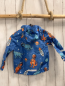 Preview: neu Regenjacke  Gr. 86  hellblau Dinos orange Reißverschluss 