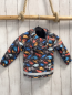 Preview: neu Babauba  Regenjacke  Gr. 74  grau bunte Dinos 