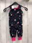 Preview: neu Babauba  Latzhose  Gr. 62  schwarz bunte Planeten pink Bund 