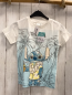 Preview: neu Disney  T-Shirt Gr. 122/128  weiß hellblau Lilo & Stitch 