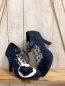 Preview: neu Ruby Shoes  Pumps  Gr. 39  blau Melinda mit Rosetten weiße Innensohle mit blauen Punkten 