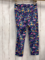 Preview: Babauba  Leggings  Gr. 152  blau graue Anker bunte Blume Caprilänge