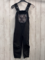 Preview: Babauba Softshelllatzhose Gr. 110  schwarz grauer Bund Fledermäuse