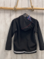 Preview: neu Babauba Softshelljacke Gr. 134  schwarz Kapuze blaue Taschen Fahrzeuge