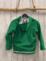 Preview: neu Babauba Softshelljacke Gr. 128  grün graue Taschen Faultiere