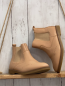 Preview: Happy Kids  Boots  Gr. 36  hellbraun Lochmuster seitlicher Gummibereich 