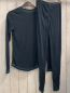 Preview: 2 tlg  Skiunterwäsche  Gr. 158/164  Shirt + Leggings blau türkis Nähte 