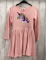 Preview:   Kleid  Gr. 128  rosa Strick Pailetteneinhorn 