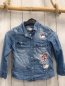 Preview:   Bluse  Gr. 116  blau Jeans Pailettenherzen 