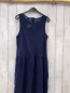 Preview: neu  Kleid  Gr. 170  blau Halsausschnitt mit Lochstickerei