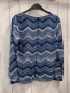 Preview: neu Esprit  Bluse  Gr. 34  blau hellblau weiß graue Zackenstreifen 