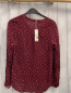 Preview: neu Esprit  Bluse  Gr. 34  weinrot Blumen 