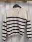 Preview: H&M  Pullover  Gr. 134/140  weiß blaue Streifen Strick 