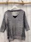 Preview: Vila Pullover Gr. M silber glänzend Strick kurze Ärmel