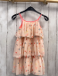 Preview: H&M  Kleid  Gr. 116  lachs Rüschen Flamingos Früchte hellroter Bund 2