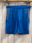 Preview: Adidas  Sportshorts  Gr. !34/140  hellblau + hellgraue Streifen weiße Schrift + Label 