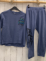 Preview: 2tlg Zara  Schlafanzug  Gr. 140  blau Schrift 