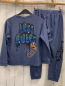 Preview: 2tlg Zara  Schlafanzug  Gr. 140  blau Schrift 