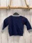Preview: Mexx  Pullover  Gr. 74  blau hellgrau mint rote Streifen Strick helgraue Sterne 