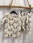 Preview: 2tlg H&M  Schlafanzug  Gr. 80  creme Pandabärköpfe 