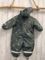 Preview: H&M  Winteroverall Gr. 86  kiwi Dinos Fleece + Teddyfutter 