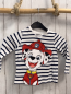 Preview:   Langarmshirt  Gr. 98  weiß blaue Streifen Paw Patrol Marshall 