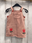 Preview:   Kleid Gr. 92  rosa rote Tulpen + Knöpfe 