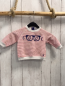 Preview: Joules  Pullover  Gr. 68  weiß rote Streifen blaue Brille mit Schrift 