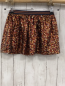 Preview: Jubel Rock Gr. 128  goldene orange Pailetten blau goldene Streifen am Bund