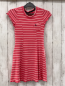 Preview: Abercrombie Kleid Gr. 158  pink weiße Streifen gerippt