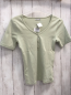 Preview:   T-Shirt  Gr. 158/164  mint Rippen Knopfleiste 