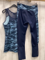 Preview: 2tlg Manguun  Sportset  Gr. 158/164  blau hellblau gemuster + blau + blau transaprent 