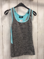 Preview: Collosseum  Sporttop Gr. 152  grau hellgrau meliert + hellblau 