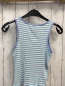 Preview: Tom Tailor  Top  Gr. 152  weiß lavendel mint Streifen Rippen 