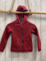 Preview:  Strickjacke Gr. 122  rot meliert blauer Reißverschluss