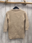 Preview:  Kleid Gr. 104  beige Strick Pferd mit Pailetten