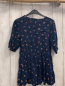 Preview: vertbaudet Kleid Gr. 104  blau Blumen