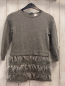 Preview: Mayoral Kleid Gr. 110  grau Strick Fransen