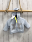 Preview: Boboli neu Strickjacke Gr. 62  hellblau grauer Stern abtrennbare Kapuze