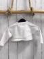 Preview: Boboli neu Strickjacke Gr. 68  weiß Lochmuster