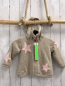 Preview: Boboli neu Strickjacke Gr. 80  beige rosa Stern Strick warm gefüttert abtrennbare Kapuze