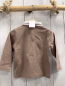 Preview: Chicco neu Langarmshirt Gr. 74  hellbraun weiß Kragen