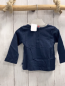 Preview: Chicco neu Langarmshirt Gr. 62  blau grauer Bund Schrift