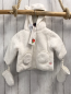 Preview: neu Boboli 2tlg Plüschjacke + Handschuhe Gr. 68  weiß mit Ohren