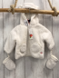 Preview: neu Boboli 2tlg Plüschjacke + Handschuhe Gr. 74  weiß mit Ohren