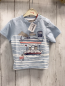 Preview: Boboli neu T-Shirt Gr. 74  blau weiße Streifen Schiff